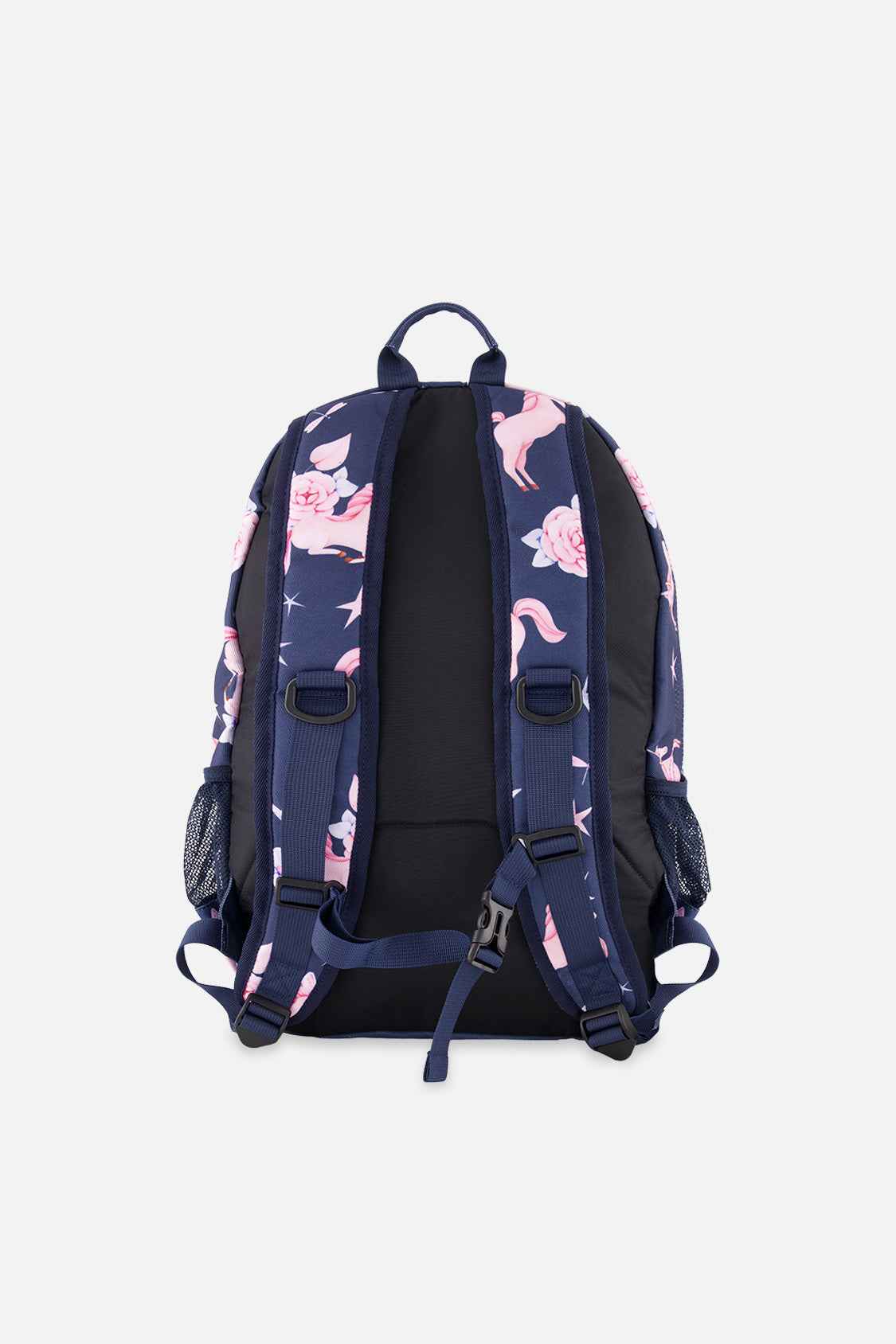 Kids Backpack Navy Unicorn Print