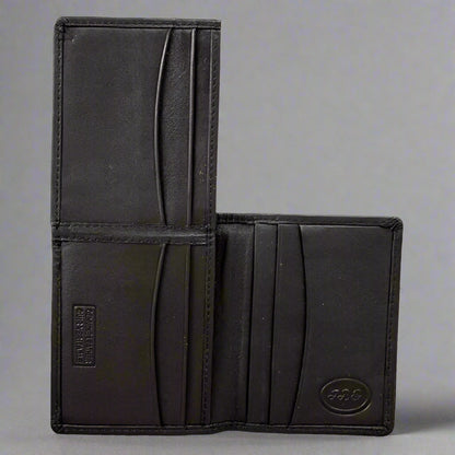 JBG International Men's Flip Up Bifold Leather Wallet