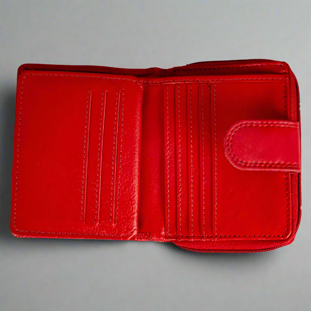 JBG International Women's Small RFID Leather Wallet