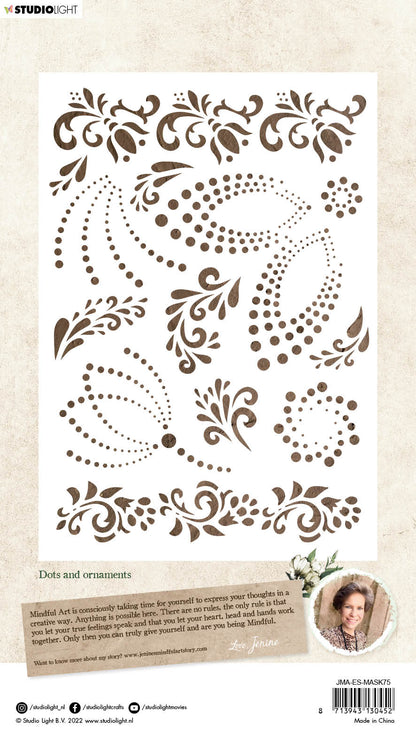 JMA Mask Dots And Ornaments Essentials 148x210x1mm 1 PC nr.75