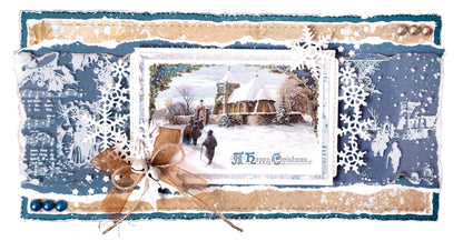 JMA Cutting Die Christmas Borders Vintage Christmas 95x210x1mm 8 PC nr.720