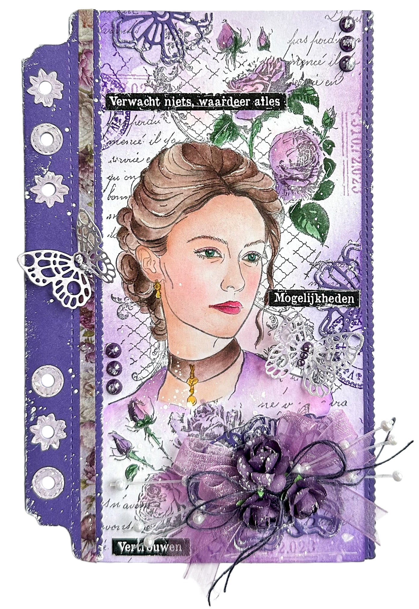 JMA Washi Tape Flowers & Borders Victorian Dreams 4 PC
