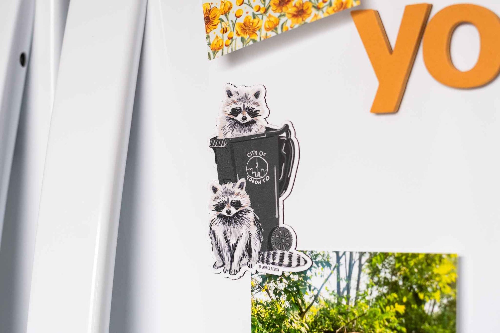 Toronto Trash Raccoon Vinyl Magnet