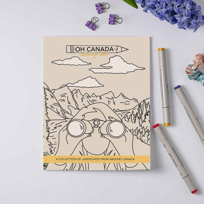 Oh Canada Colouring Book