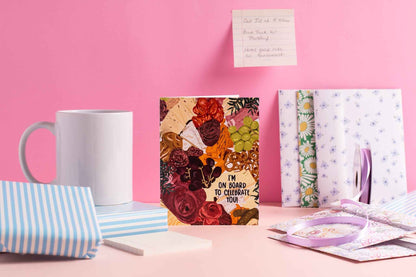 I'm On Board To Celebrate You! - Greeting Card