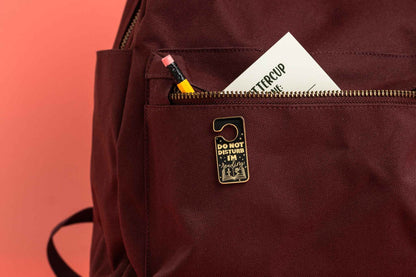 Do Not Disturb I'm Reading Enamel Pin