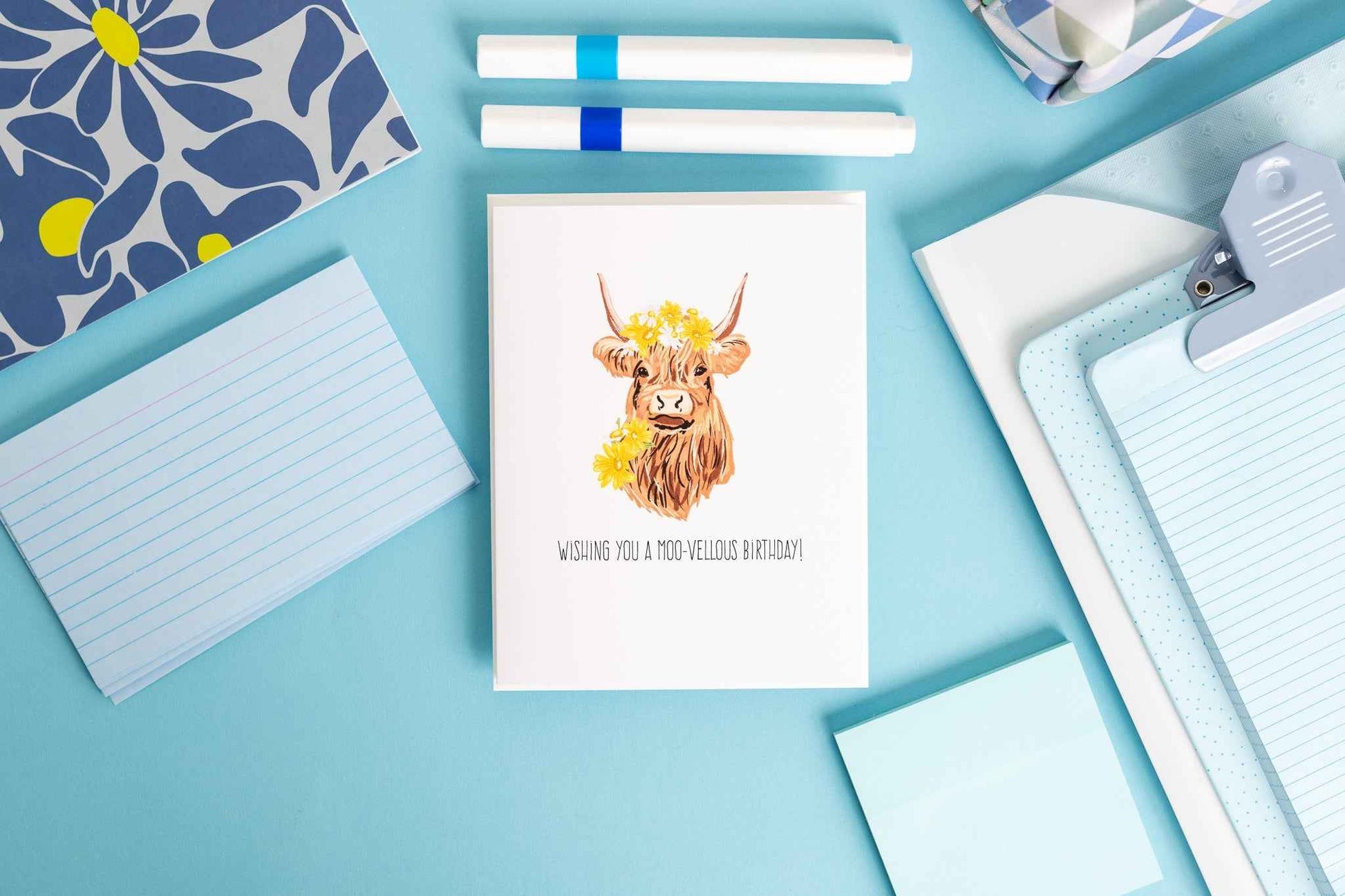 Wishing You A Moo-Vellous Birthday! - Greeting Card
