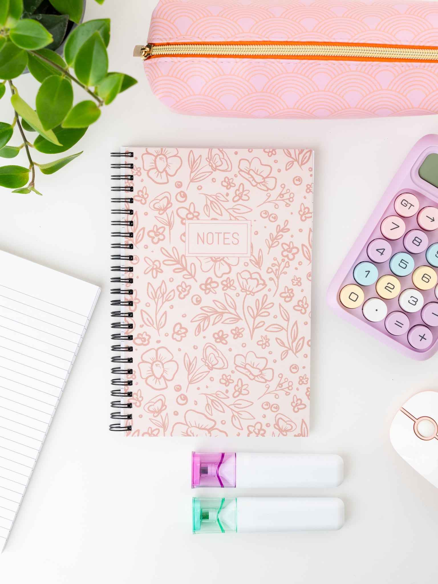 Pink Floral Notebook