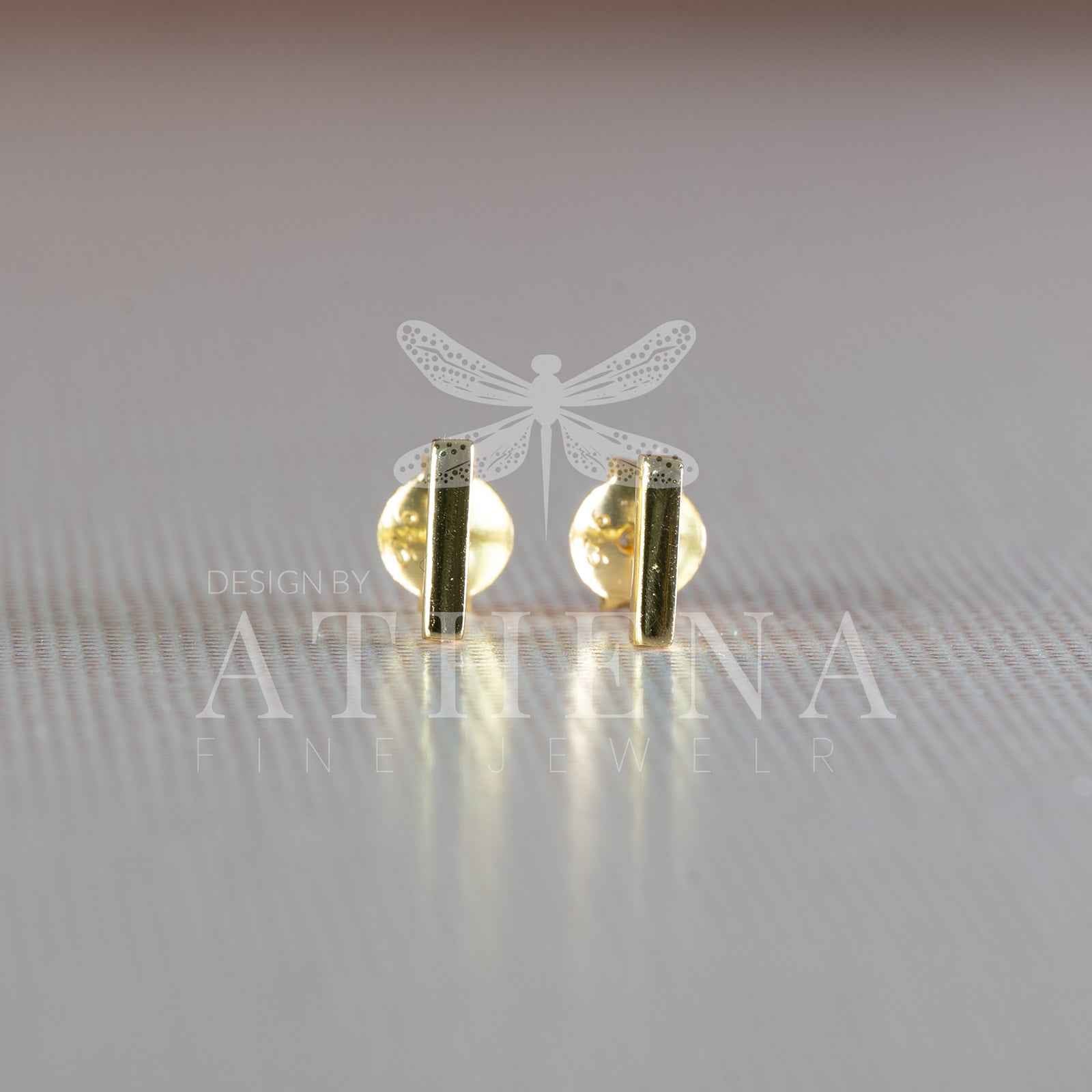 Sample Sale: Bar Stud Earrings in Sterling Silver
