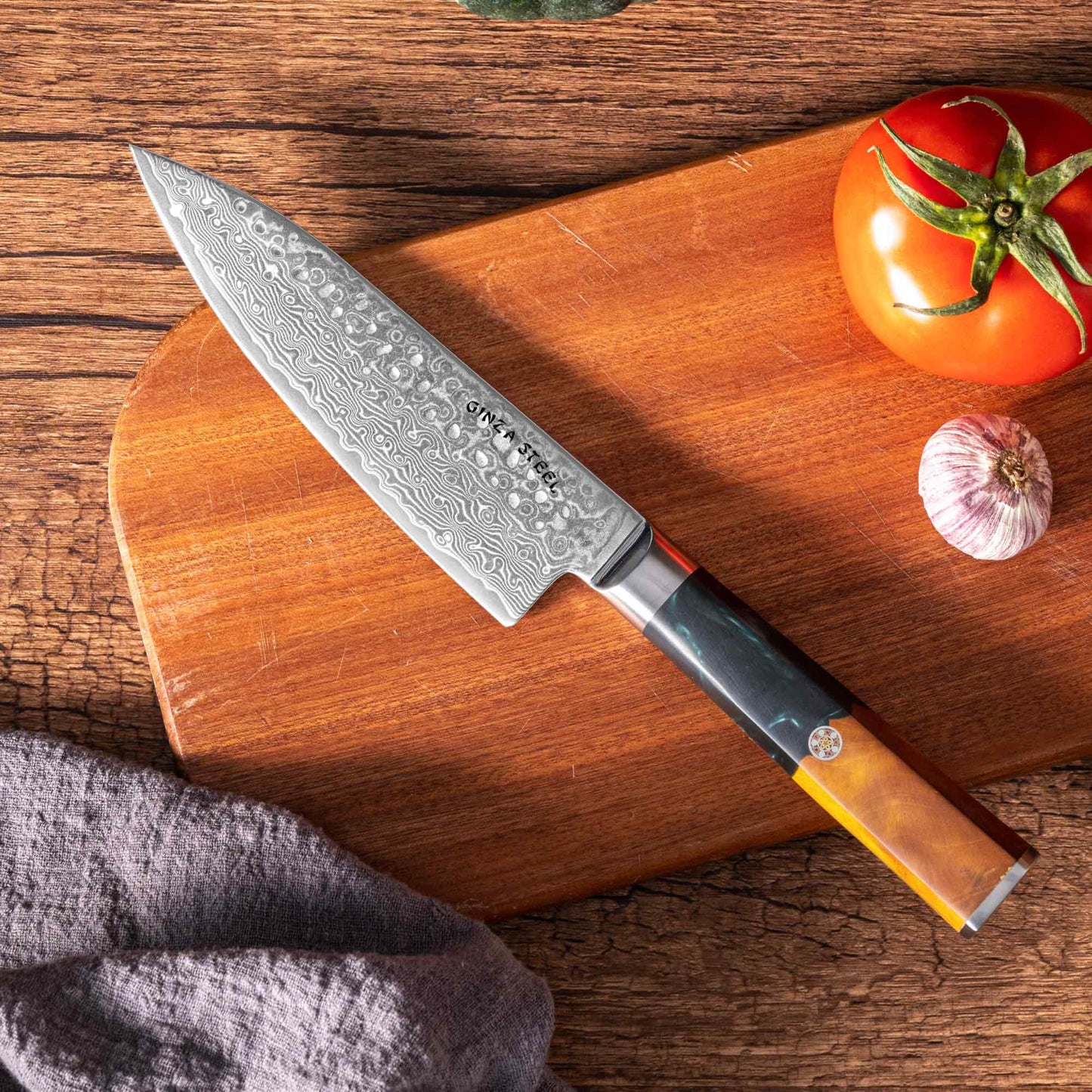 Kaze Katana | Kochmesser 15 cm Damast VG10 Stahl 67 Lagen