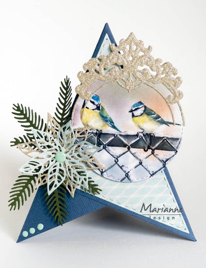 Marianne Design A4 Cutting Sheet - Mattie's Mooiste Birds In Winter
