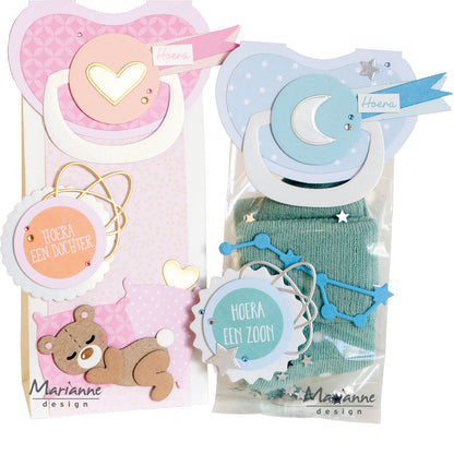 Marianne Design Collectables Die - Bagtopper Pacifier By Marleen