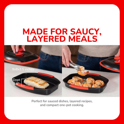Micro Grill Chef Pot™ Mikrowellen-Kochtopf – Vielseitiger Mikrowellen-Speisekocher mit Deckel – Mikrowellengeeigneter Dampfgarer & Suppentopf – BPA-frei, spülmaschinenfest, ideal für schnelle Mahlzeiten & gesundes Kochen