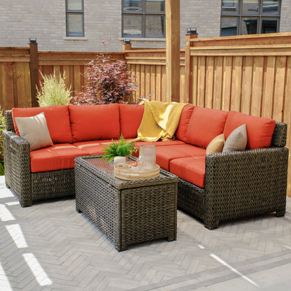 Laguna Point Wicker Outdoor Storage Chest Coffee Table - AURABAGS SHOP