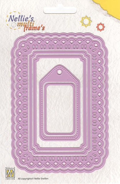 Multi Frame Dies - Christmas Ribbon Weaving-Rectangle