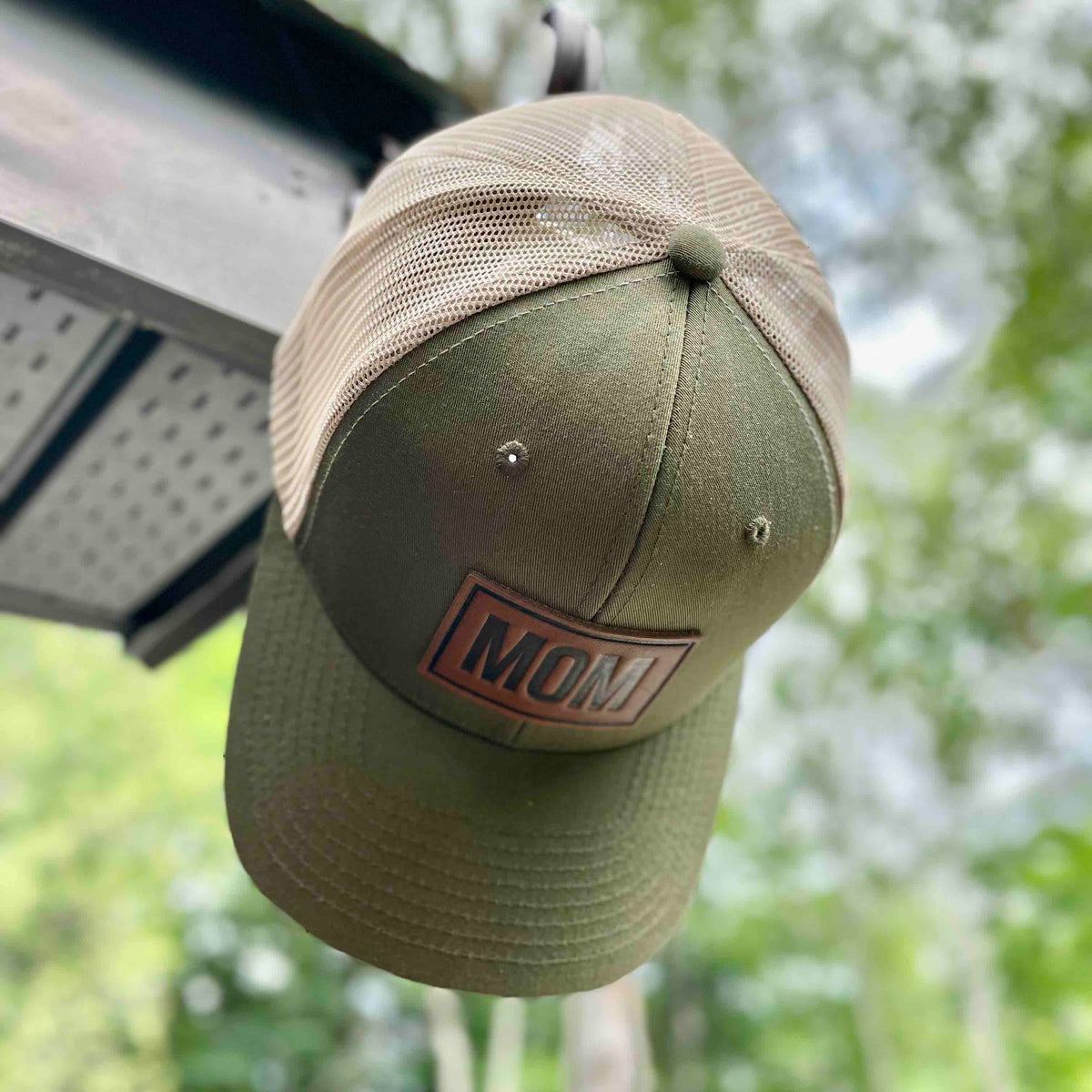 MOM - Leather Patch Trucker Hat