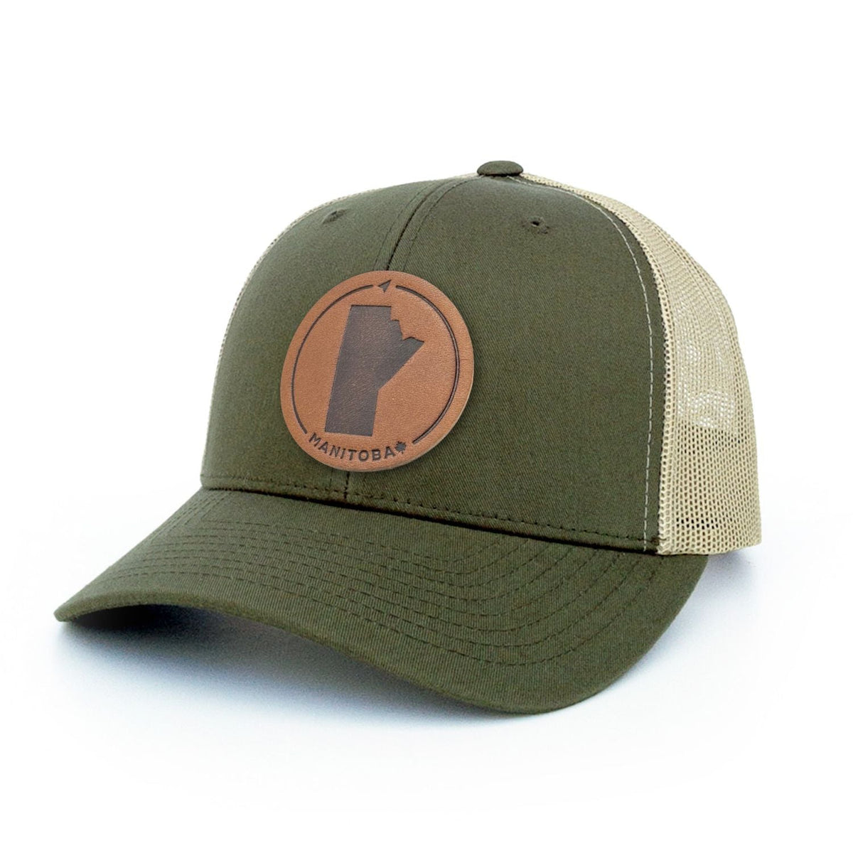 Manitoba Leather Patch Trucker Hat
