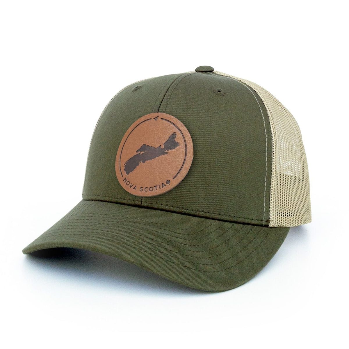 Nova Scotia Leather Patch Trucker Hat