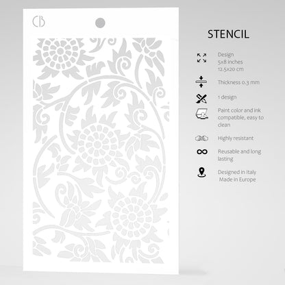 Ciao Bella Texture Stencil 5"x8" Palenque