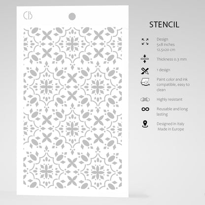 Ciao Bella Texture Stencil 5x8 Prestige