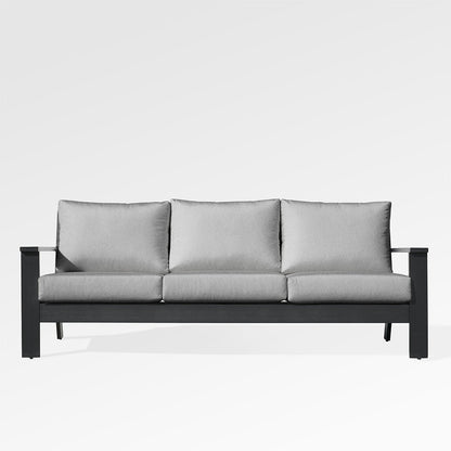 Magnolia Black Aluminum Sofa Set with Sunbrella® Cushions