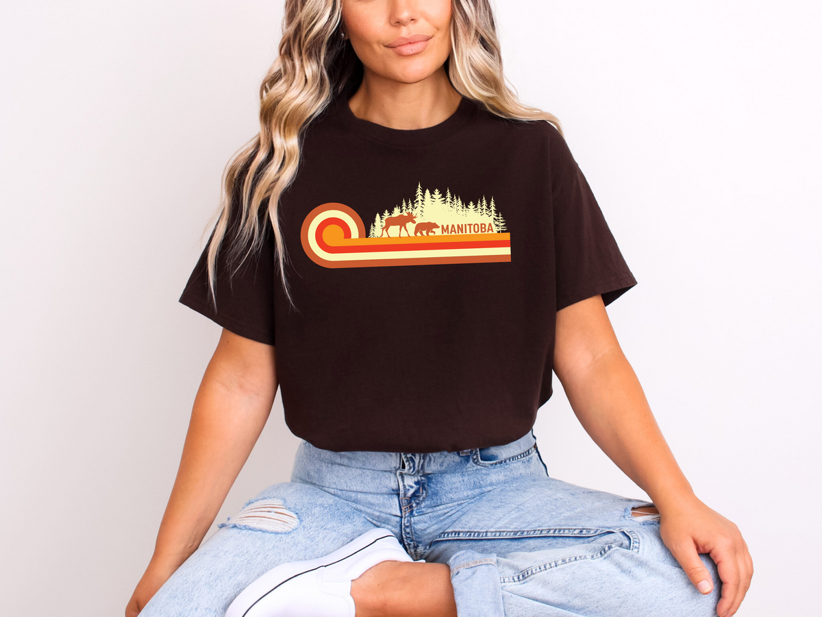 Manitoba Retro 70s Unisex T-shirt | Manitoba Clothing | Prairie Clothing