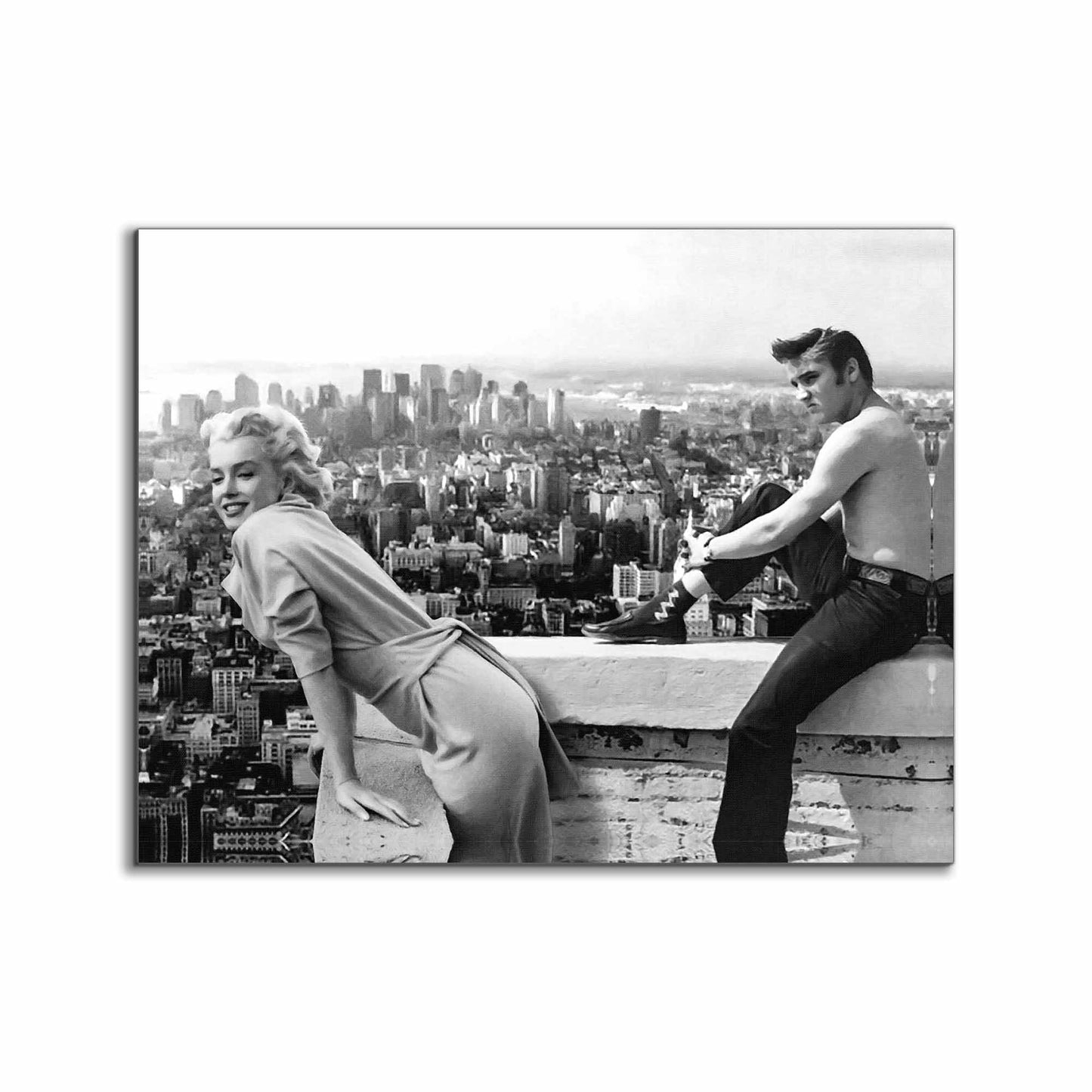 Leinwandbild Marilyn & Elvis - Wandkunst Deko
