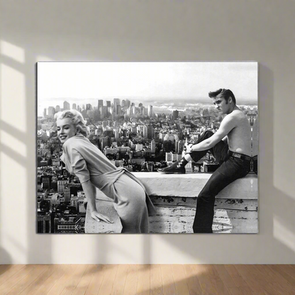 Leinwandbild Marilyn & Elvis - Wandkunst Deko