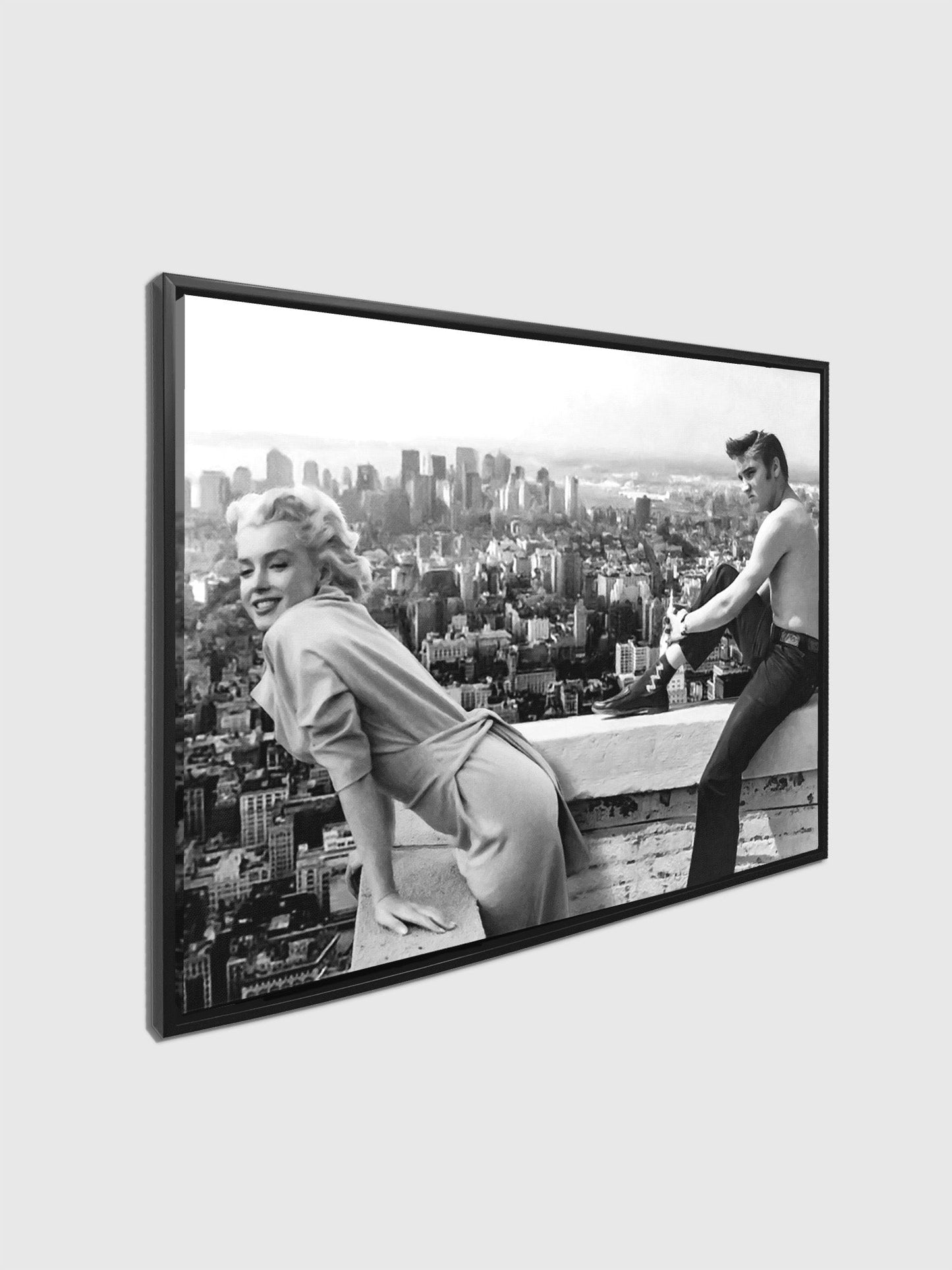Leinwandbild Marilyn & Elvis - Wandkunst Deko