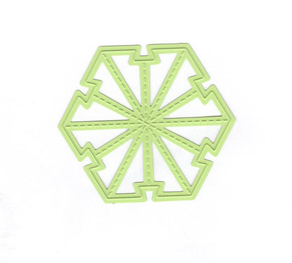 Nellie's Folding Die - Christmas Ball Star Small