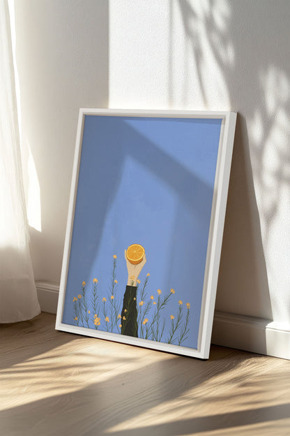 FLORAISON D'AGRUMES, Oeuvre sur toile étirée