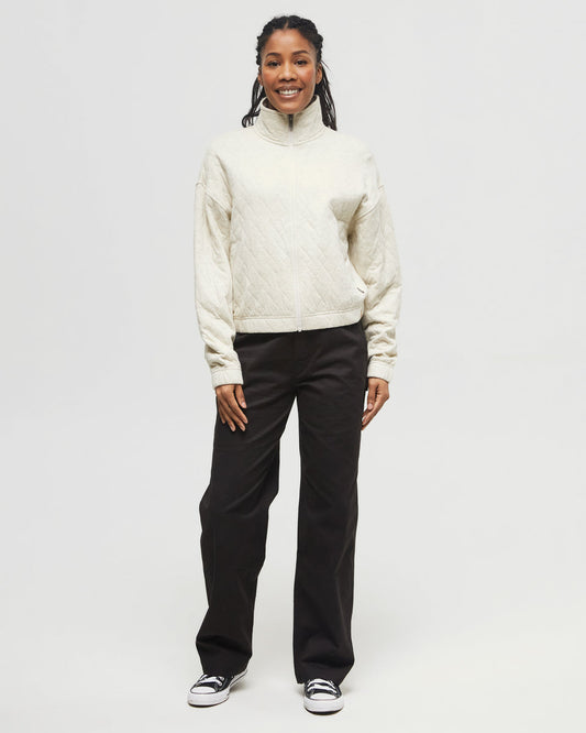 Gesteppter Full Zip