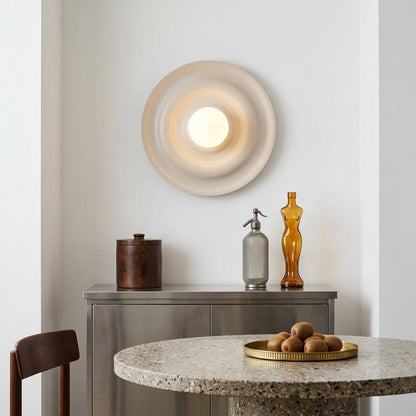 ONDA Opal Glass Wave Wall Sconce for Bedroom, Hallway & Living Room