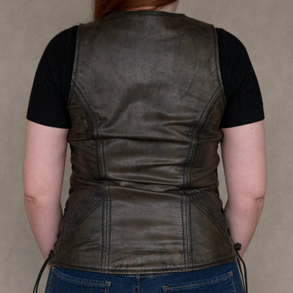 Open Road Women's Distressed Brown Vest
