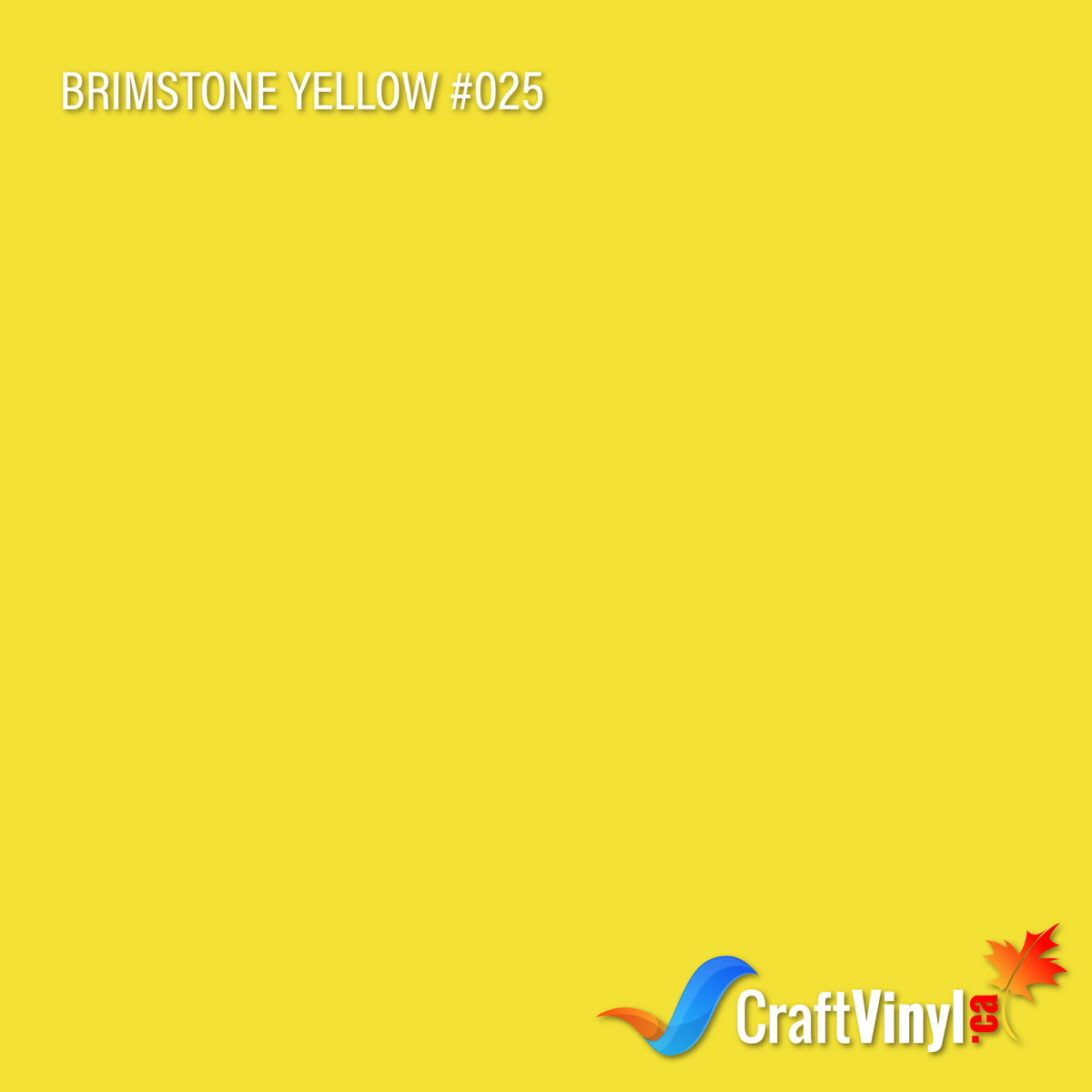 Oracal 651 Glossy Brimstone Yellow #025sheets and rolls