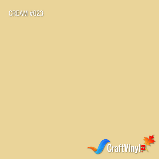 Oracal 651 Glossy Cream Vinyl #023 12''x5ft