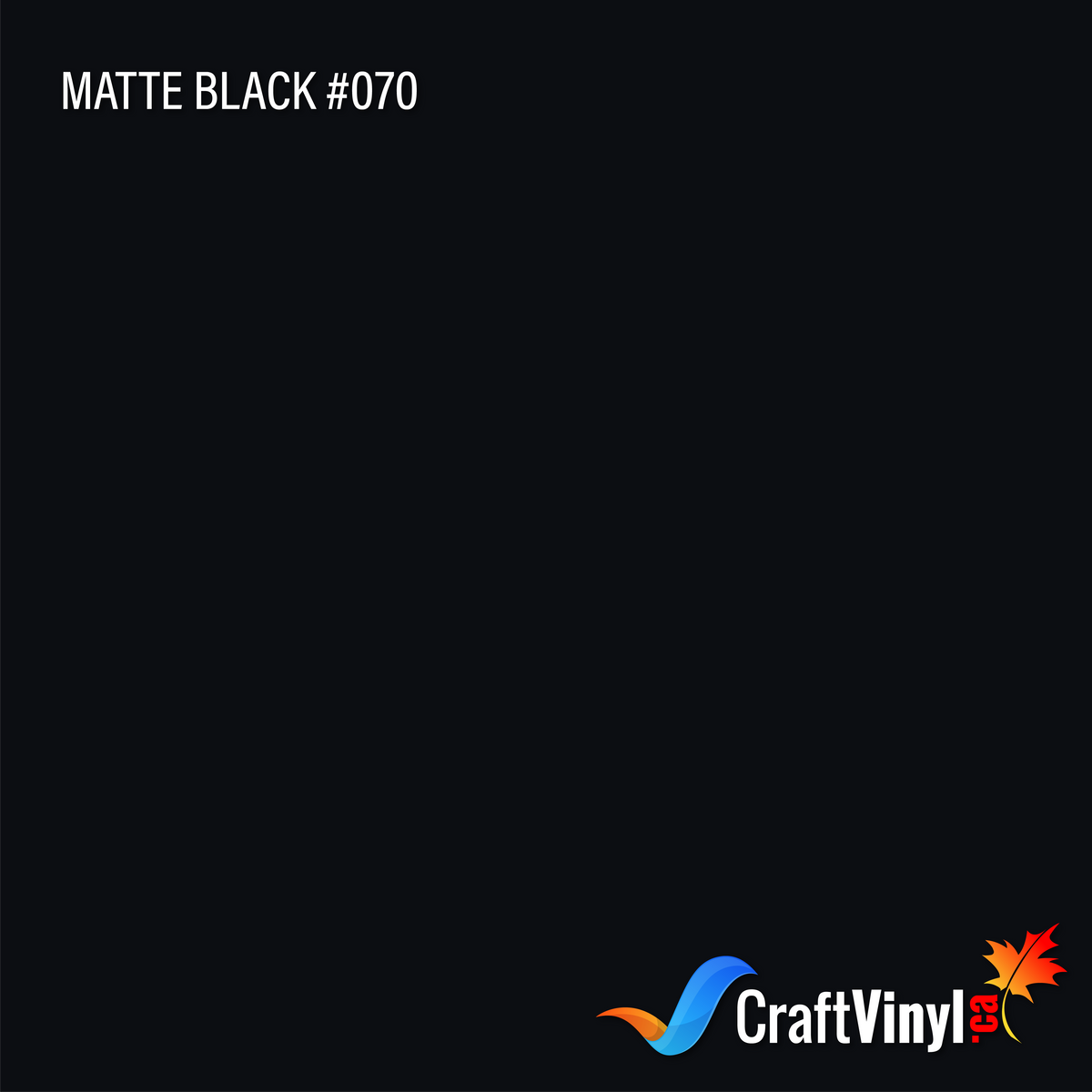Oracal 651 Matte Black Vinyl #070 12'' x 20ft