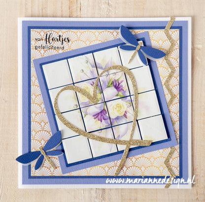 Marianne Design A4 Cutting Sheet - Mattie's Mooiste Romantic Bouquets