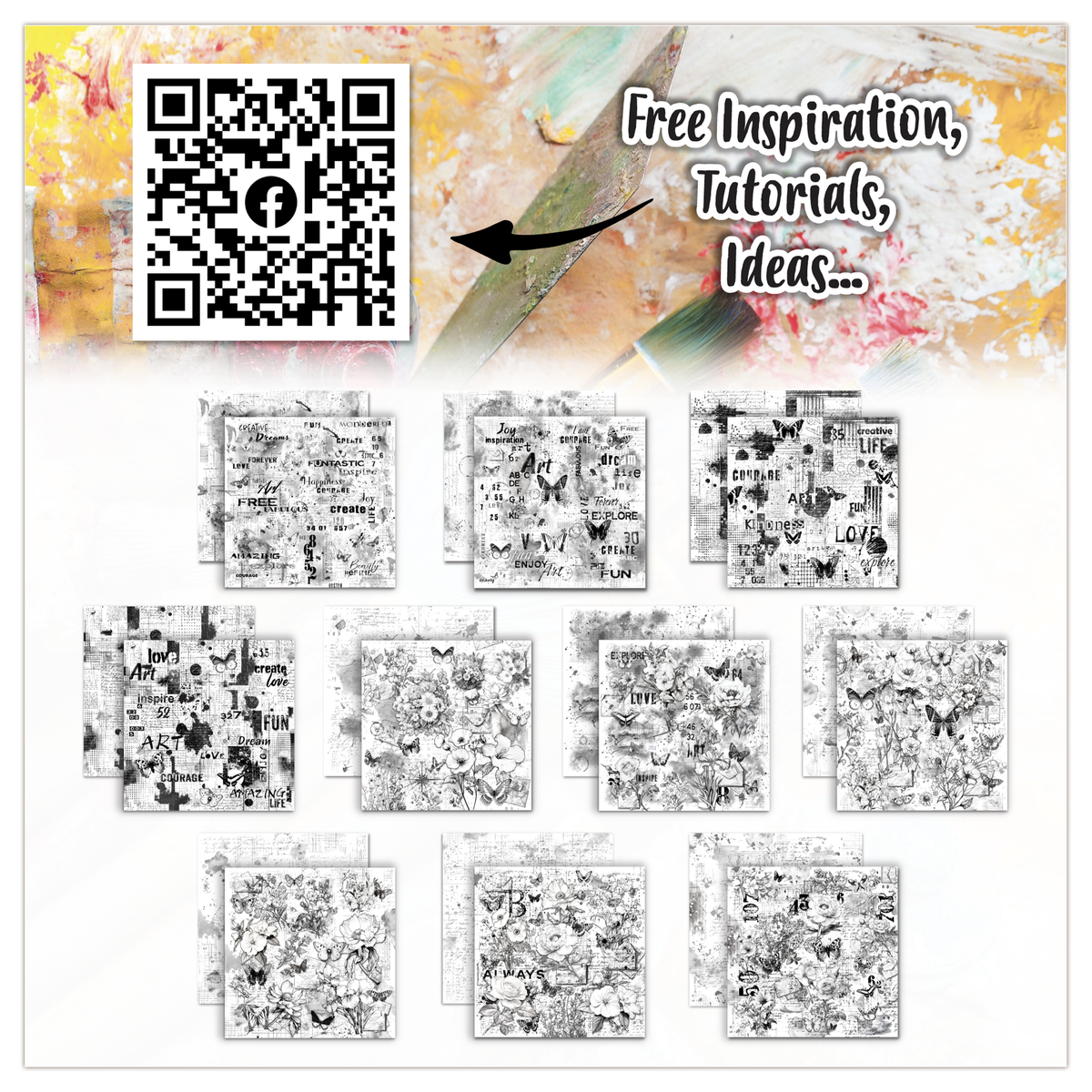 AALL and Create - 6x6 Design Paper - Graph Paper Garden