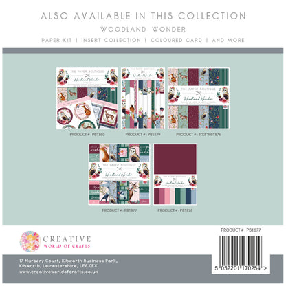 The Paper Boutique Woodland Wonder 8x8 Embellishments Pad