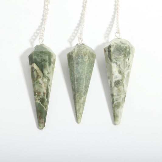 Vessonite Pendulum 6 Facet & Bead - 3 Pack
