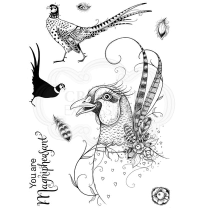 Magnipheasant A5 Clear Stamp Set