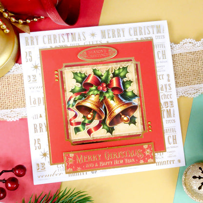 Festive Square Pocket Pad Apertures - Rich Gold