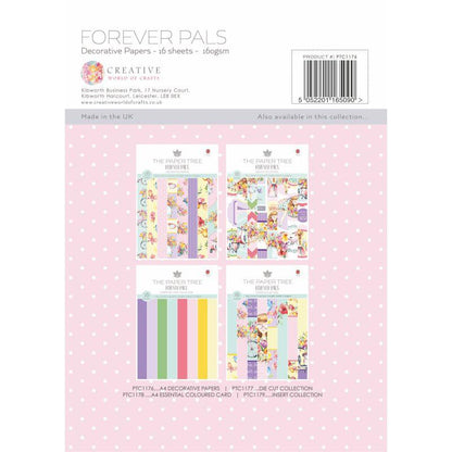 The Paper Tree Forever Pals A4 Backing Papers