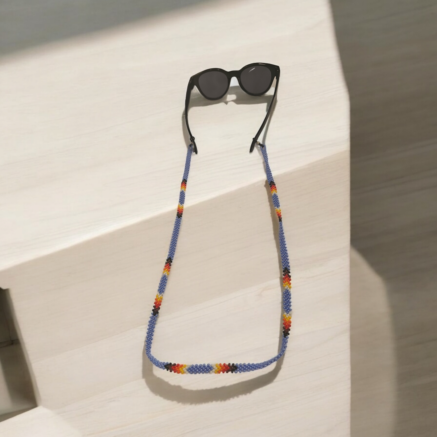 Artisan Handwoven Glasses Chain (Purple)