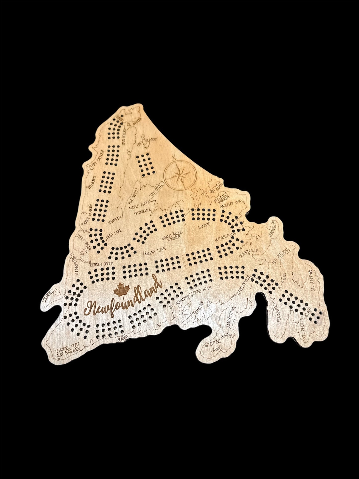 Newfoundland Cribbage Board