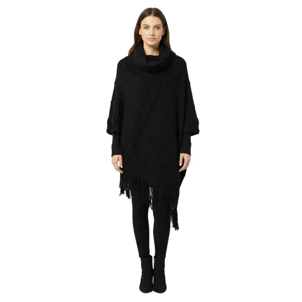 Poncho col montant