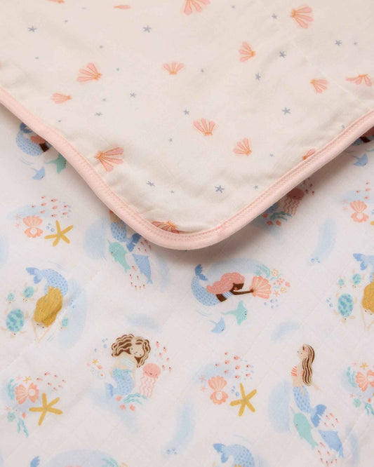 Muslin Quilt - Mermaids