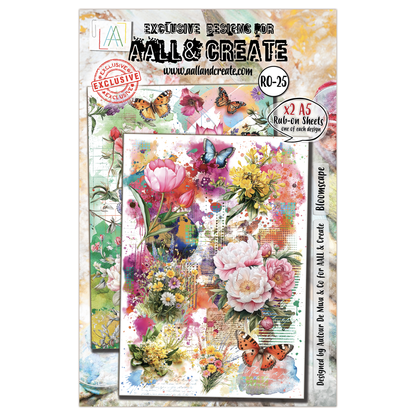 AALL and Create - A5 Rub-Ons - Bloomscape