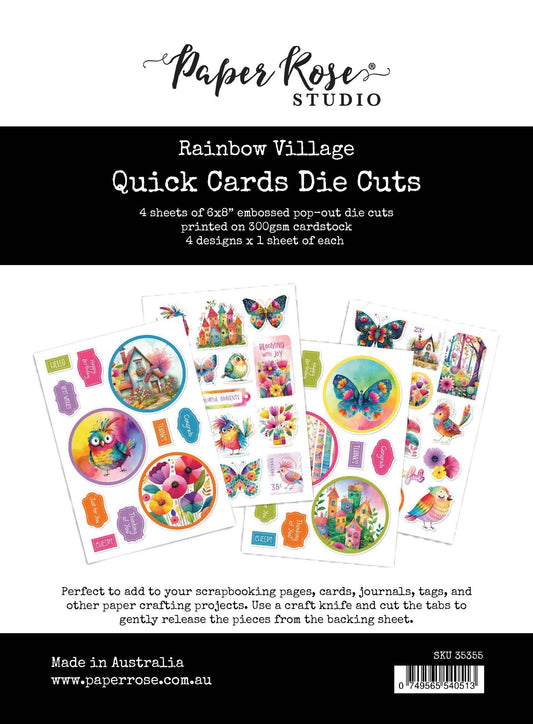 Rainbow Village Quick Card Die Cuts 35355